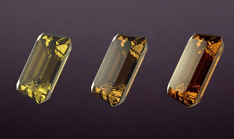 Two round brilliant cut colorless cremation diamonds from ashes.